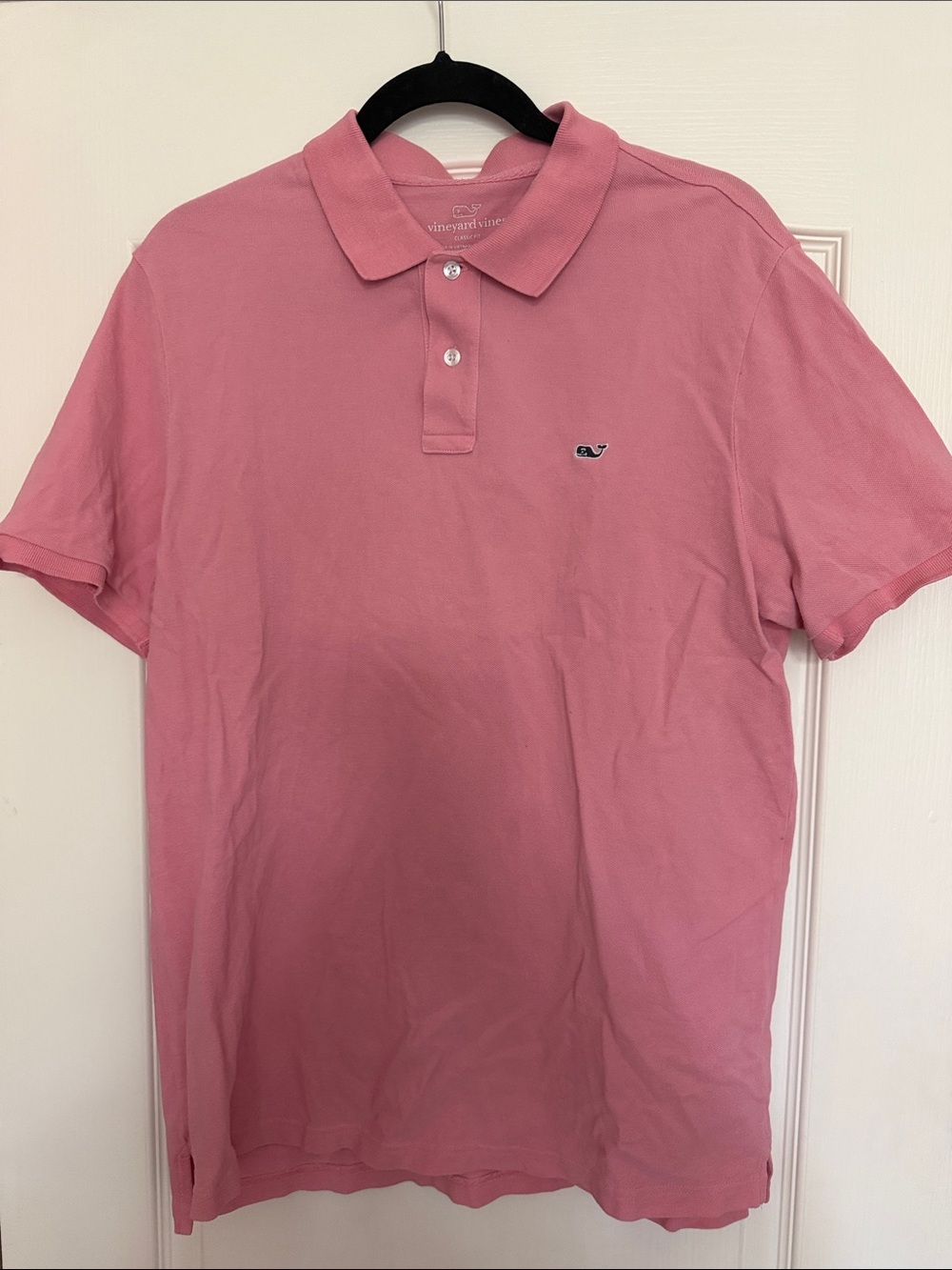 Vineyard Vines Men's Rose Pink Whale Polo medium